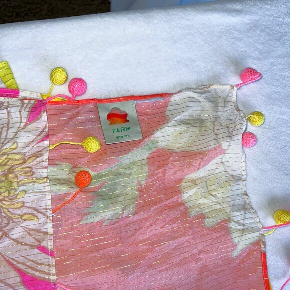 FARM Rio Neon Garden Sarong – Multicolor Swim Cover-Up – One Size - Picture 6 of 12